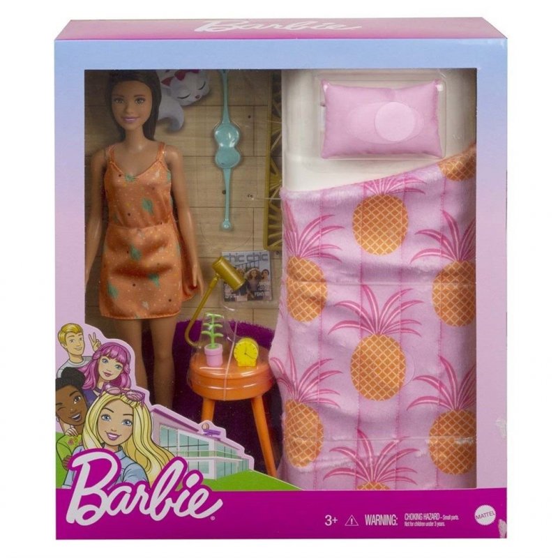 Barbie Doll And Bedroom Playset - GRG86 Gratis Levering | Heaven4kids.dk