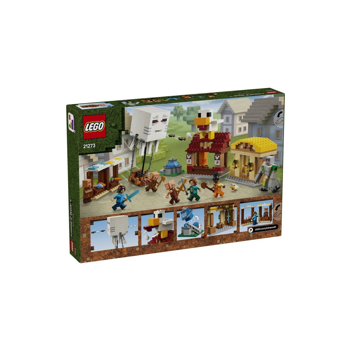 Lego 65521 LEGO Minecraft Ghast-ballonens angreb på landsbyen 21273 - Køb online ...